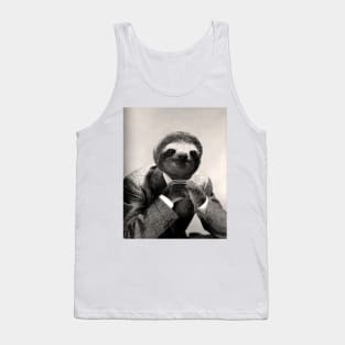 Gentleman Sloth #3 - Print / Home Decor / Wall Art / Poster / Gift / Birthday / Sloth Lover Gift / Animal print Canvas Print Tank Top